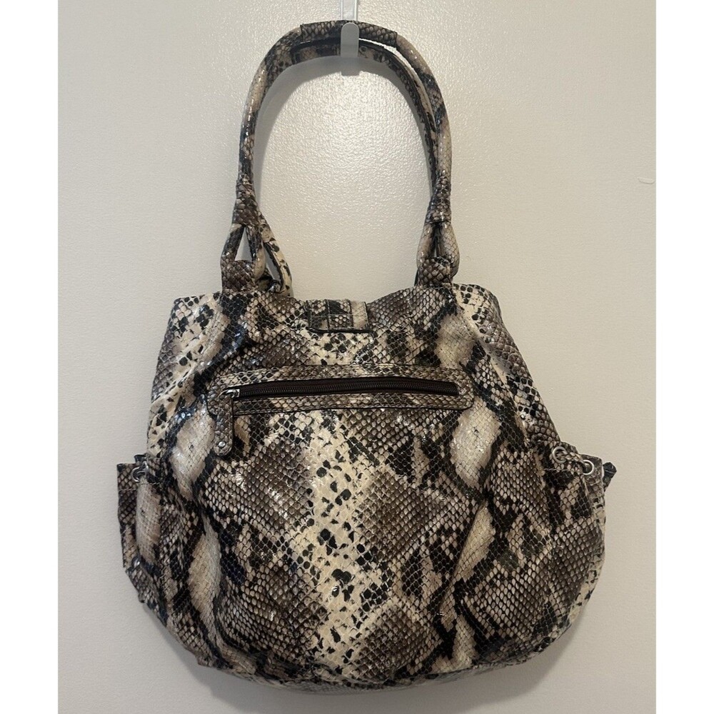 Chaps Python Purse Shoulder Snakeprint - image 2